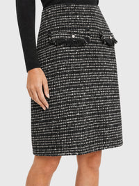 APART Kleid mit Bouclérock | schwarz