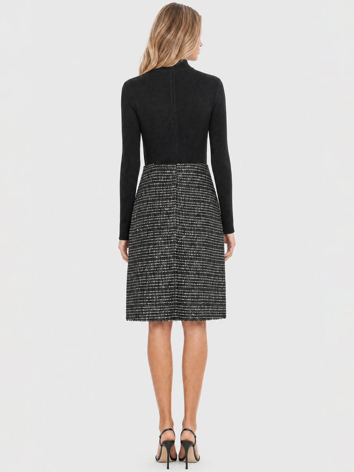 APART Kleid mit Bouclérock | schwarz