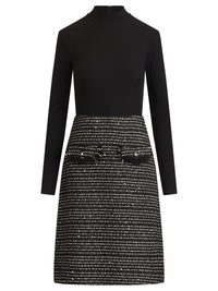 APART Kleid mit Bouclérock | schwarz