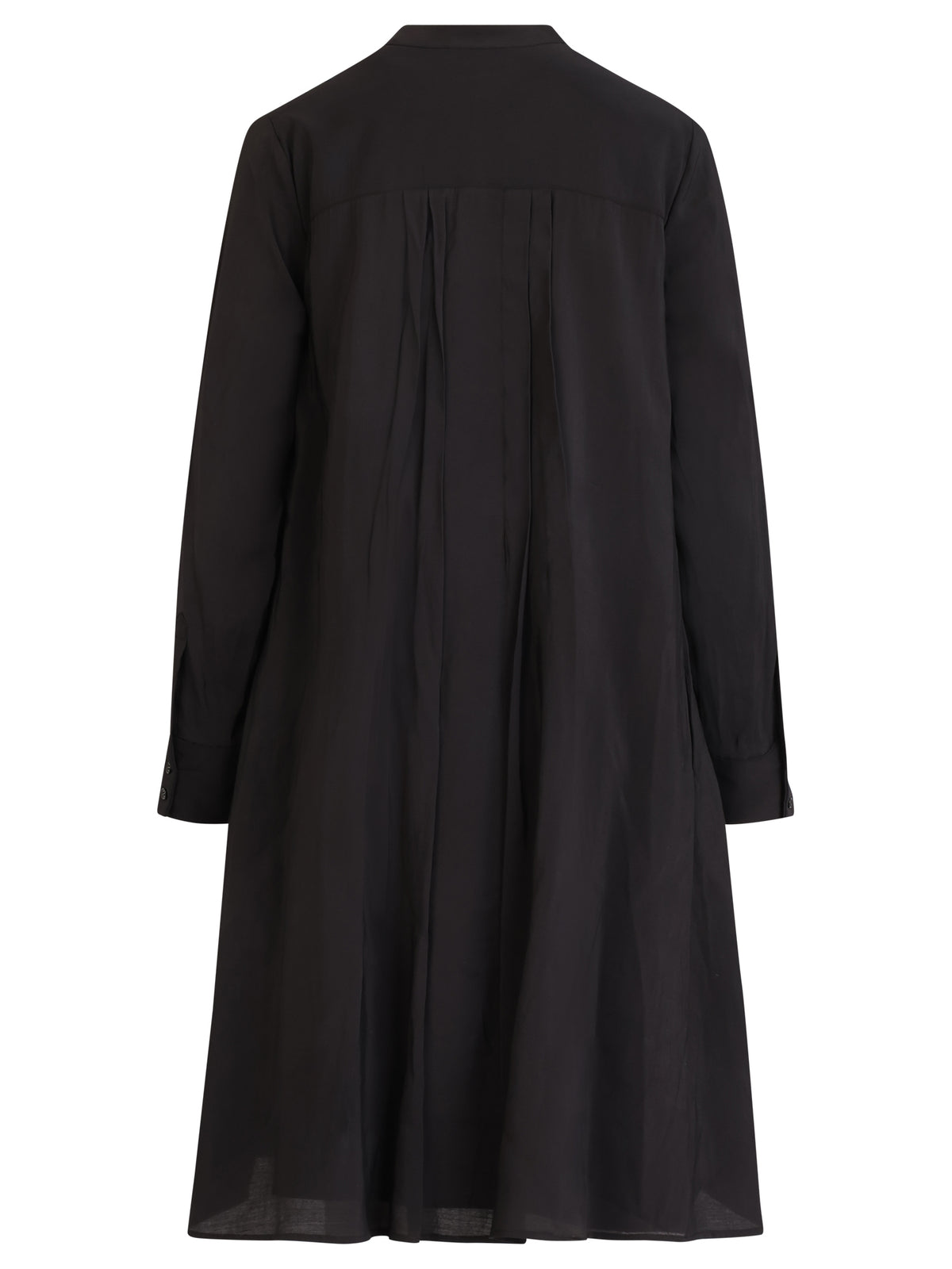 APART Oversized Kleid mit Organza-Blüten | schwarz