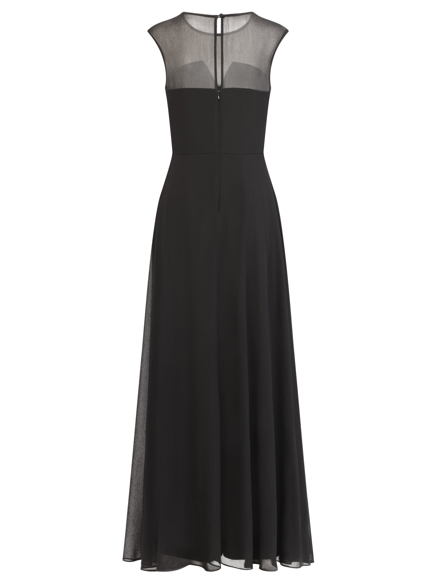 APART Overall mit Chiffon-Cape | schwarz