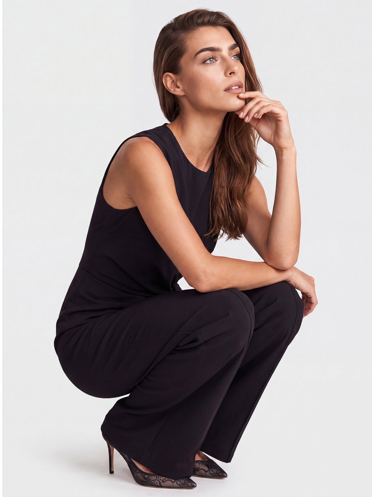 Overall mit Wickel-Optik | schwarz