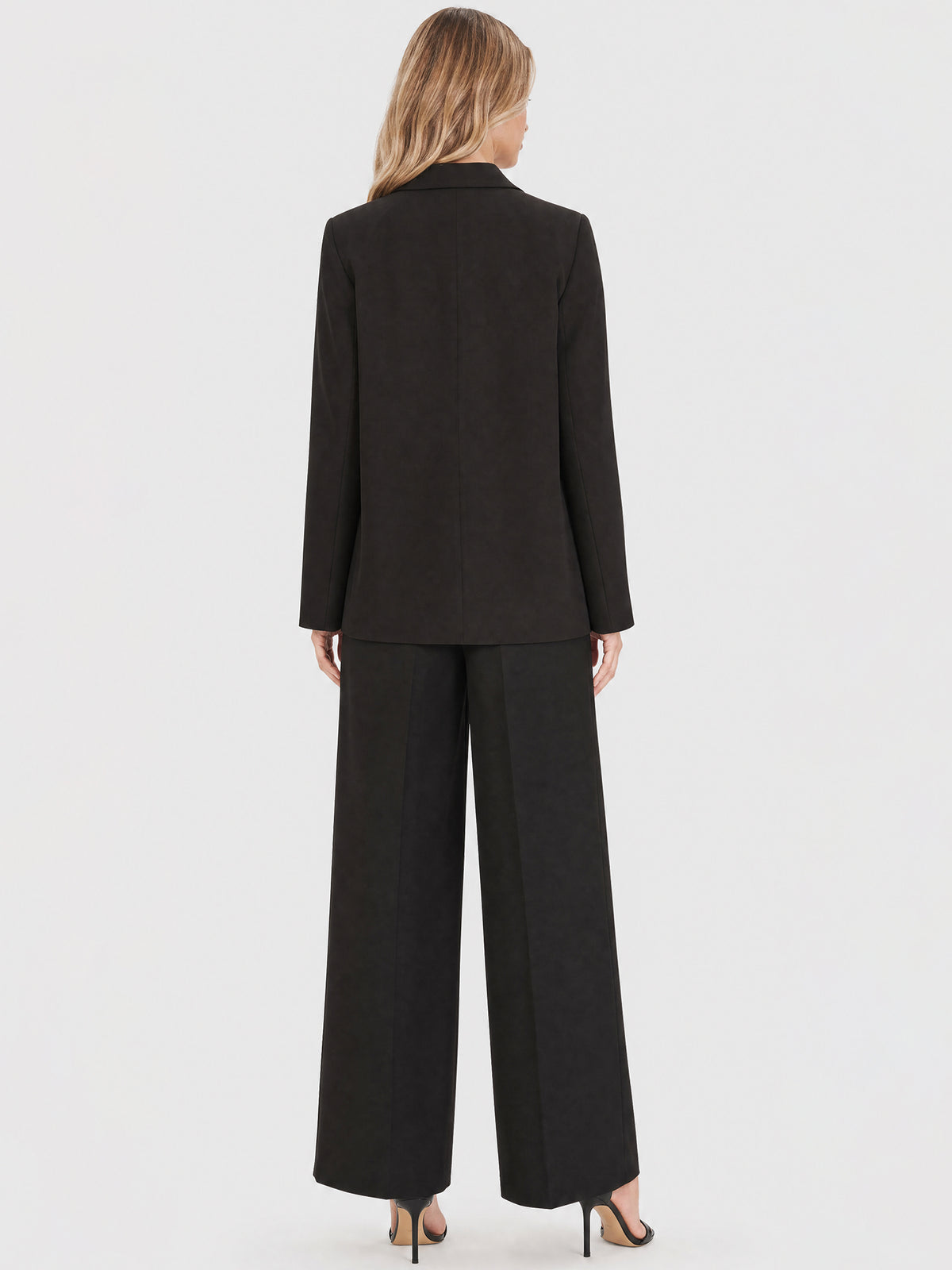 Blazer mit Satin-Drapierung | schwarz