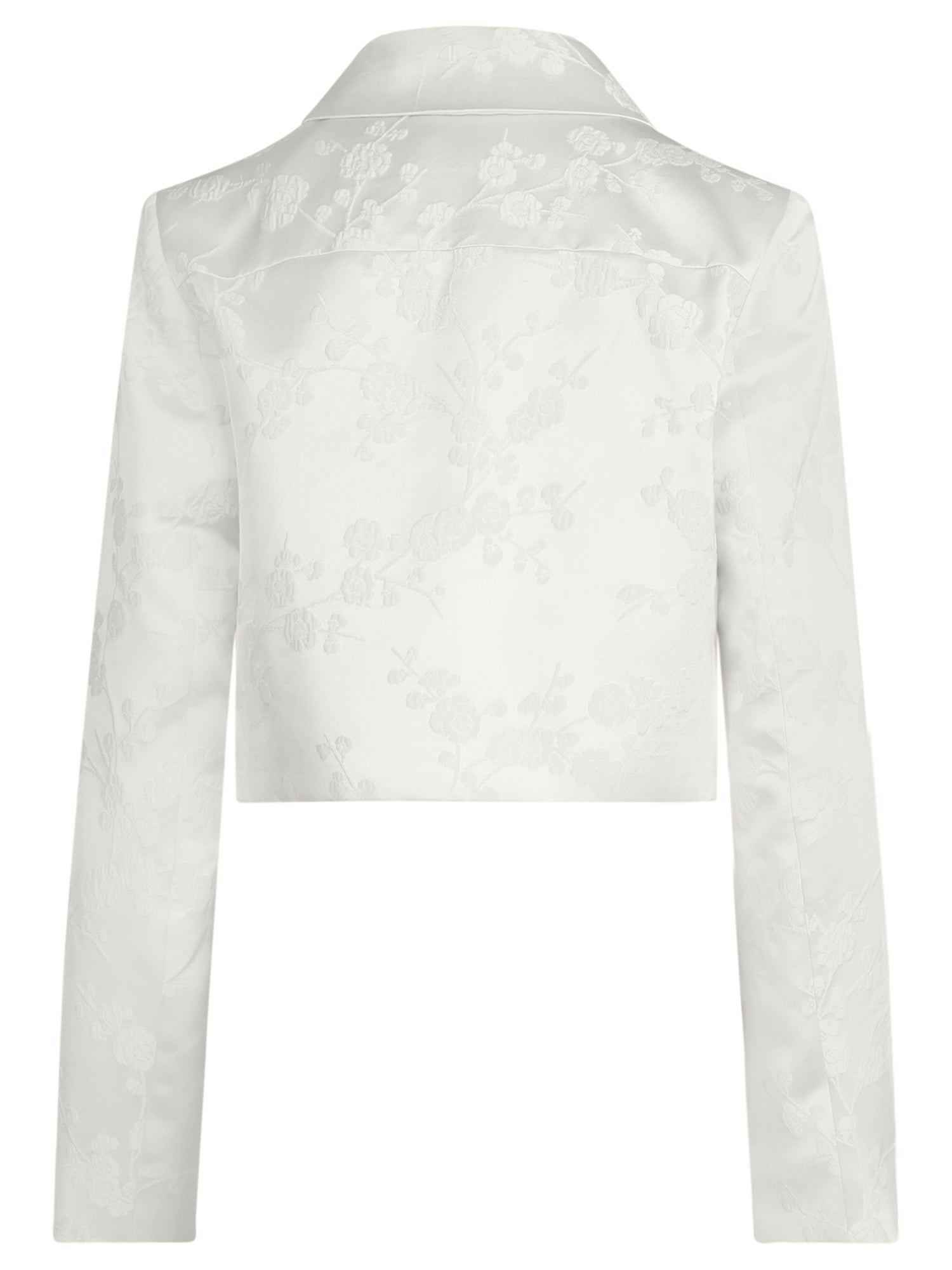 Jacquard-Bolero im leicht sportlichen Stil | creme