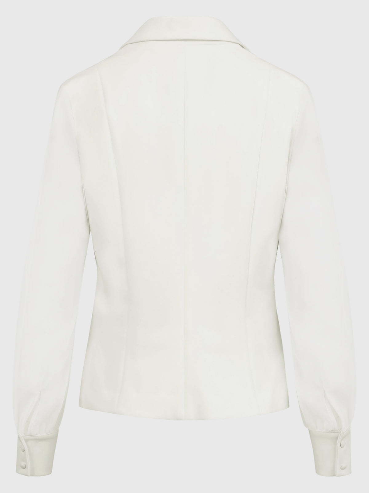 Taillierter Blazer mit Chiffonärmeln | creme