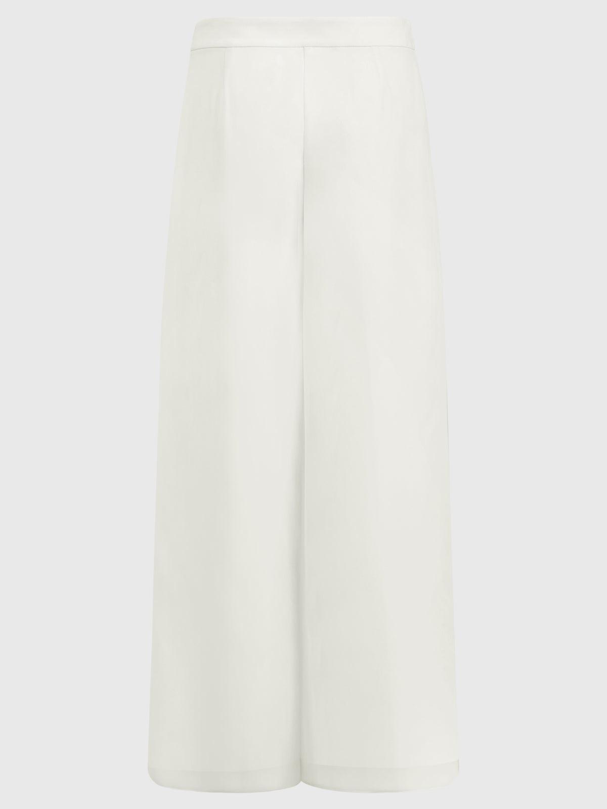 Weite Hose mit Chiffon-Layer | creme