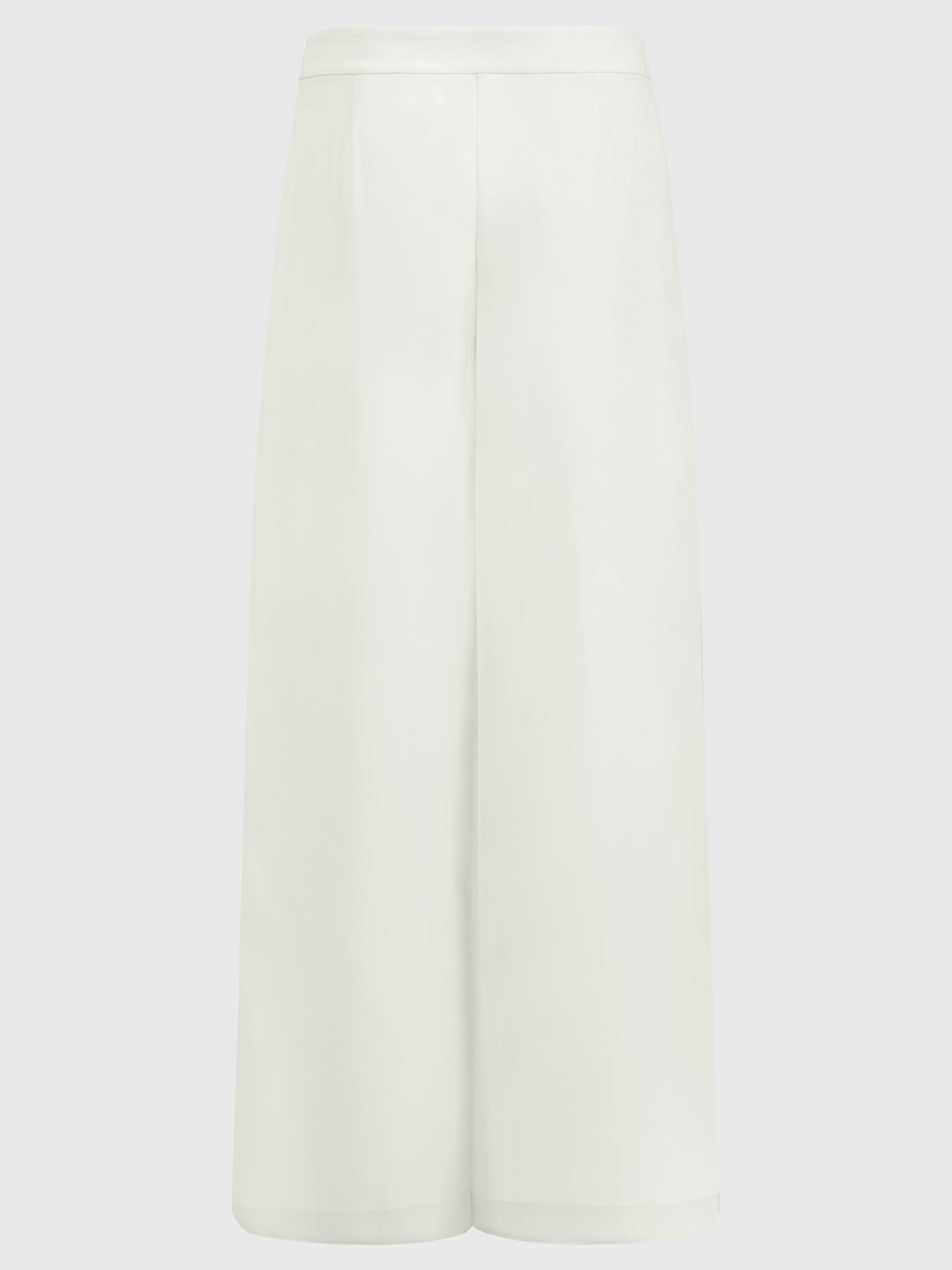 Weite Hose mit Chiffon-Layer | creme