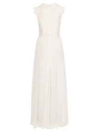 Brautkleid aus plastischer Spitze und weichem Tüll | creme