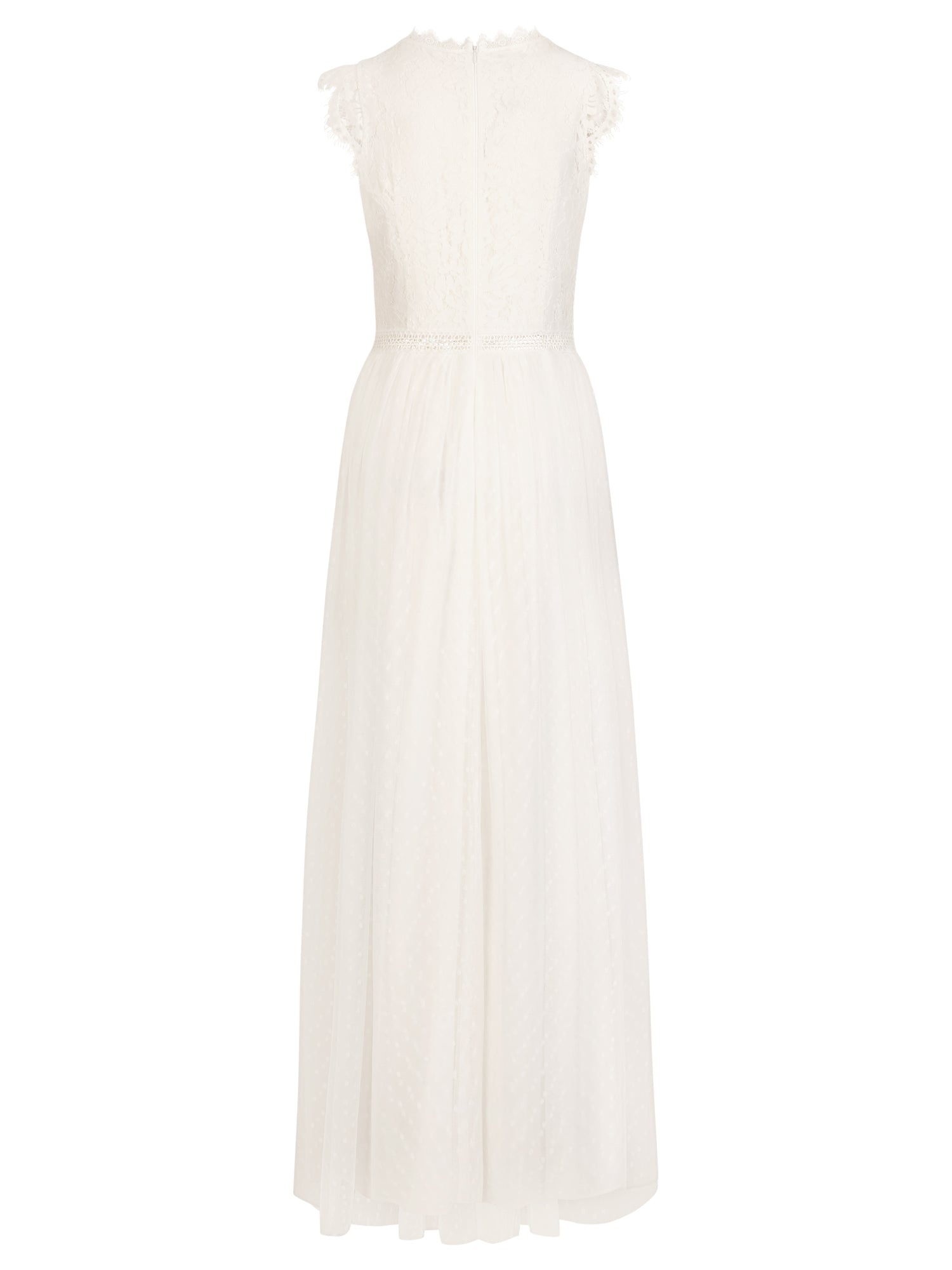 Brautkleid aus plastischer Spitze und weichem Tüll | creme