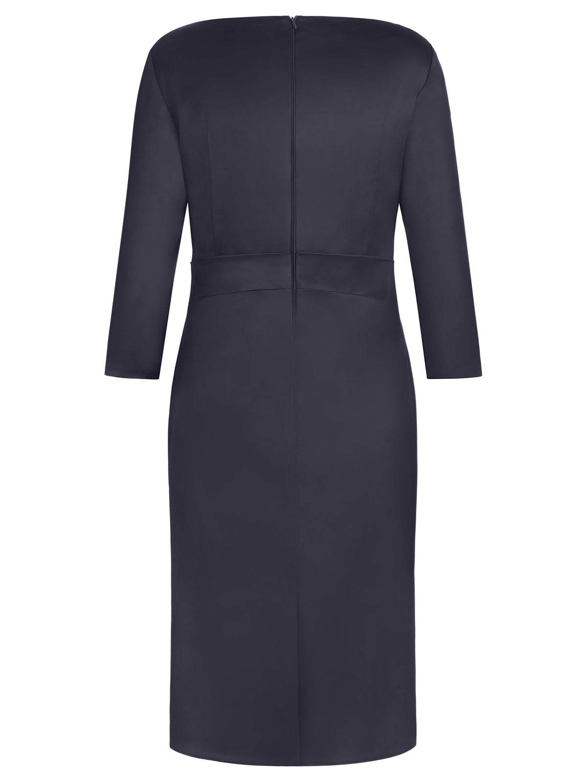 APART Kleid aus elastischem Satin | nachtblau