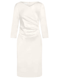 APART Hochzeitskleid aus elastischem Satin | creme