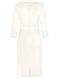 APART Hochzeitskleid aus elastischem Satin | creme